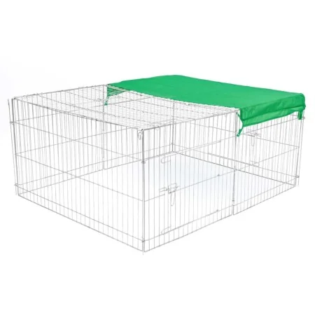 @Pet Recinto para mascotas de exterior Castle metal 144x112x60 cm de , Casetas y cercados para perros - Ref: Foro24-445131, P...