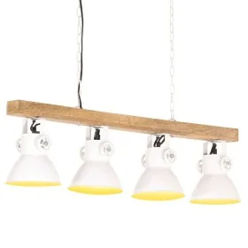 Lámpara de techo industrial madera de mango blanco E27 by , Lamps - Ref: Foro24-320524, Price: 62,15 €, Discount: %