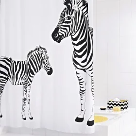 RIDDER Cortina de ducha Zebra 180x200 cm by , shower curtains - Ref: Foro24-421536, Price: 40,20 €, Discount: %