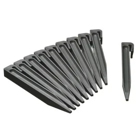 Natura Anclajes de jardín pequeños 10 unidades gris by , Garden edging and edging - Ref: Foro24-428502, Price: 15,38 €, Disco...