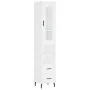 Aparador alto madera contrachapada blanco 34,5x34x180 cm de , Aparadores - Ref: Foro24-3199313, Precio: 112,52 €, Descuento: %
