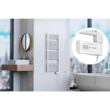 EISL Radiador de baño con temporizador blanco 120x50x15 cm de , Radiadores - Ref: Foro24-438839, Precio: 346,89 €, Descuento: %