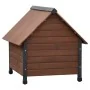 @Pet Casa de perros solapas de plástico Rustique marrón 88x78x80 cm de , Casetas para perros - Ref: Foro24-441160, Precio: 16...