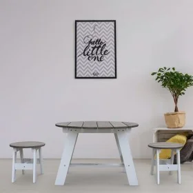 AXI Juego de mesa de pícnic para niños 3 pzas gris y blanco by , Garden tables - Ref: Foro24-441653, Price: 82,67 €, Discount: %