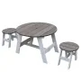 AXI Juego de mesa de pícnic para niños 3 pzas gris y blanco by , Garden tables - Ref: Foro24-441653, Price: 82,67 €, Discount: %