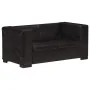 Sofá de 2 plazas cuero auténtico negro by , Sofas - Ref: Foro24-325119, Price: 463,72 €, Discount: %