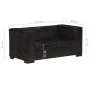Sofá de 2 plazas cuero auténtico negro by , Sofas - Ref: Foro24-325119, Price: 463,72 €, Discount: %