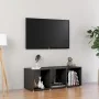 Mueble para TV madera contrachapada gris 107x35x37 cm by , TV Furniture - Ref: Foro24-805536, Price: 48,05 €, Discount: %