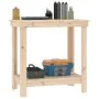 Banco de trabajo de madera maciza de pino 80x50x80 cm de , Mesas de trabajo - Ref: Foro24-822496, Precio: 74,15 €, Descuento: %