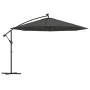 Sombrilla voladiza luces LED y poste de metal antracita 350 cm de , Sombrillas - Ref: Foro24-44525, Precio: 132,53 €, Descuen...