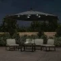 Sombrilla voladiza luces LED y poste de metal antracita 350 cm de , Sombrillas - Ref: Foro24-44525, Precio: 132,53 €, Descuen...