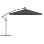 Sombrilla voladiza luces LED y poste de metal antracita 350 cm de , Sombrillas - Ref: Foro24-44525, Precio: 132,53 €, Descuen...