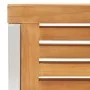 Sillas de jardín 2 uds madera maciza de teca y acero inoxidable by , Garden chairs - Ref: Foro24-46515, Price: 223,61 €, Disc...