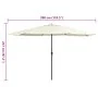 Sombrilla de jardín con palo de metal blanco arena 390 cm de , Sombrillas - Ref: Foro24-47378, Precio: 80,71 €, Descuento: %