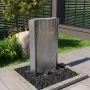 Fuente de jardín de acero inoxidable plateado 60,2x37x122,1 cm de , Fuentes y cascadas - Ref: Foro24-48095, Precio: 507,38 €,...