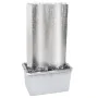 Fuente de jardín de acero inoxidable plateado 60,2x37x122,1 cm de , Fuentes y cascadas - Ref: Foro24-48095, Precio: 507,38 €,...