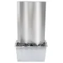 Fuente de jardín de acero inoxidable plateado 60,2x37x122,1 cm de , Fuentes y cascadas - Ref: Foro24-48095, Precio: 507,38 €,...