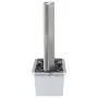 Fuente de jardín de acero inoxidable plateado 60,2x37x122,1 cm de , Fuentes y cascadas - Ref: Foro24-48095, Precio: 507,38 €,...