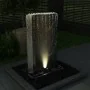 Fuente de jardín de acero inoxidable plateado 60,2x37x122,1 cm de , Fuentes y cascadas - Ref: Foro24-48095, Precio: 507,38 €,...
