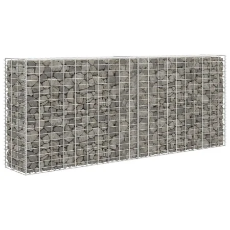 Cesta de gaviones de acero galvanizado 85x30x200 cm de , Paneles de vallas - Ref: Foro24-142359, Precio: 83,30 €, Descuento: %