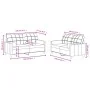 Juego de sofás con cojines 2 piezas tela rojo tinto by , Sofas - Ref: Foro24-3201296, Price: 414,35 €, Discount: %