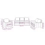 Juego de sofás con cojines 3 piezas tela rojo tinto by , Sofas - Ref: Foro24-3201434, Price: 573,52 €, Discount: %