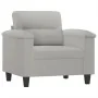 Juego de sofás con cojines 4 piezas tela microfibra gris claro by , Sofas - Ref: Foro24-3202297, Price: 876,87 €, Discount: %