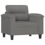 Juego de sofás con cojines 4 piezas tela microfibra gris oscuro by , Sofas - Ref: Foro24-3202310, Price: 827,33 €, Discount: %