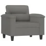 Juego de sofás con cojines 3 piezas tela microfibra gris oscuro by , Sofas - Ref: Foro24-3202304, Price: 805,96 €, Discount: %