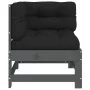 Sofá esquinero con cojines madera maciza de pino gris by , Modular outdoor sofas - Ref: Foro24-825543, Price: 128,38 €, Disco...