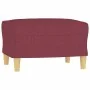 Juego de sofás con cojines 4 piezas tela rojo tinto by , Sofas - Ref: Foro24-3201256, Price: 606,95 €, Discount: %