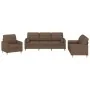 Juego de sofás con cojines 3 piezas tela marrón von , Sofas - Ref: Foro24-3201261, Preis: 625,10 €, Rabatt: %