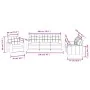 Juego de sofás con cojines 3 piezas tela marrón von , Sofas - Ref: Foro24-3201261, Preis: 625,10 €, Rabatt: %