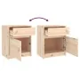 Mesitas de noche 2 uds madera maciza de pino 40x31x50 cm de , Mesitas de noche - Ref: Foro24-808124, Precio: 93,11 €, Descuen...