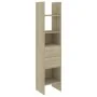Estantería madera contrachapada color roble Sonoma 40x35x180 cm de , Librerías y estanterías - Ref: Foro24-803419, Precio: 71...