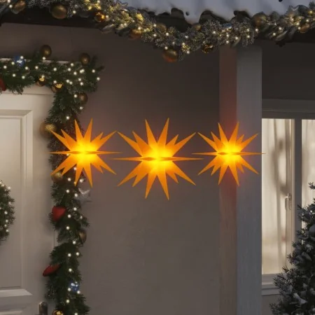 Lámparas de Navidad LED plegables 3 unidades amarillo by , Christmas lights - Ref: Foro24-356198, Price: 34,88 €, Discount: %