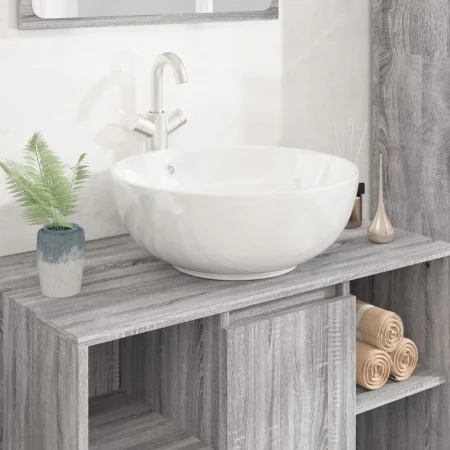 Lavabo redondo cerámica blanco 44x17 cm by , Sinks - Ref: Foro24-153342, Price: 78,02 €, Discount: %