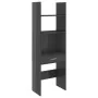 Estantería de madera contrachapada gris brillante 60x35x180 cm by , Bookcases and shelves - Ref: Foro24-803433, Price: 58,65 ...