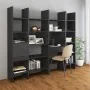 Estantería de madera contrachapada gris brillante 60x35x180 cm by , Bookcases and shelves - Ref: Foro24-803433, Price: 58,65 ...
