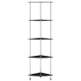 Estantería 5 niveles cristal templado negro 30x30x130 cm by , Bookcases and shelves - Ref: Foro24-249521, Price: 50,93 €, Dis...