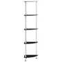 Estantería 5 niveles cristal templado negro 30x30x130 cm by , Bookcases and shelves - Ref: Foro24-249521, Price: 50,93 €, Dis...
