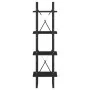Estantería 4 niveles madera maciza de pino negro 40x30x140 cm by , Bookcases and shelves - Ref: Foro24-806426, Price: 73,75 €...