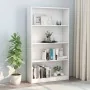 Estantería de 4 niveles madera contrachapada blanca 80x24x142cm von , Bücherregale und Regale - Ref: Foro24-800909, Preis: 90...