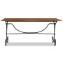 Mesa de comedor madera maciza acabado miel 180x90x76 cm by , Kitchen and dining tables - Ref: Foro24-244677, Price: 319,31 €,...