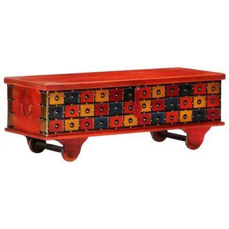 Caja de almacenaje de madera maciza de acacia 110x40x40 cm rojo by , Storage trunks - Ref: Foro24-247669, Price: 257,94 €, Di...