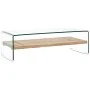 Mesa de centro de vidrio templado transparente 98x45x31 cm by , Coffee table - Ref: Foro24-284743, Price: 208,76 €, Discount: %