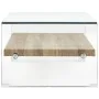 Mesa de centro de vidrio templado transparente 98x45x31 cm by , Coffee table - Ref: Foro24-284743, Price: 208,76 €, Discount: %