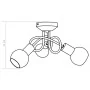 Lámpara de techo pantallas cerámica bol blanco 3 bombillas E14 by , ceiling lights - Ref: Foro24-289228, Price: 48,27 €, Disc...