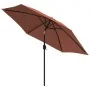 Sombrilla de jardín con palo de metal terracota 300 cm de , Sombrillas - Ref: Foro24-313753, Precio: 64,03 €, Descuento: %
