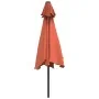 Sombrilla de jardín con palo de metal terracota 300 cm de , Sombrillas - Ref: Foro24-313753, Precio: 64,03 €, Descuento: %
